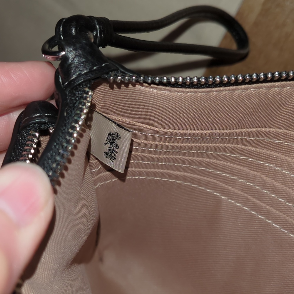 Coach chalk/black double zip wristlet - Picture 13 of 16